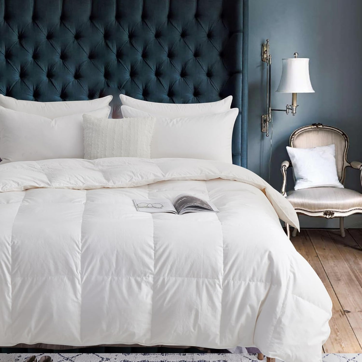 Canadian Goose Down Duvet - Ultra-Soft, Breathable, Fluffy, Baffle-Box Design