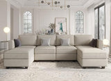 Modular Sectional Sofa U Shaped Sectional Couch with Reversible Chaises