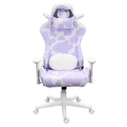Gaming Chair - Lavender Purple Cow Print - Ergonomic Office Chair with Memory Foam