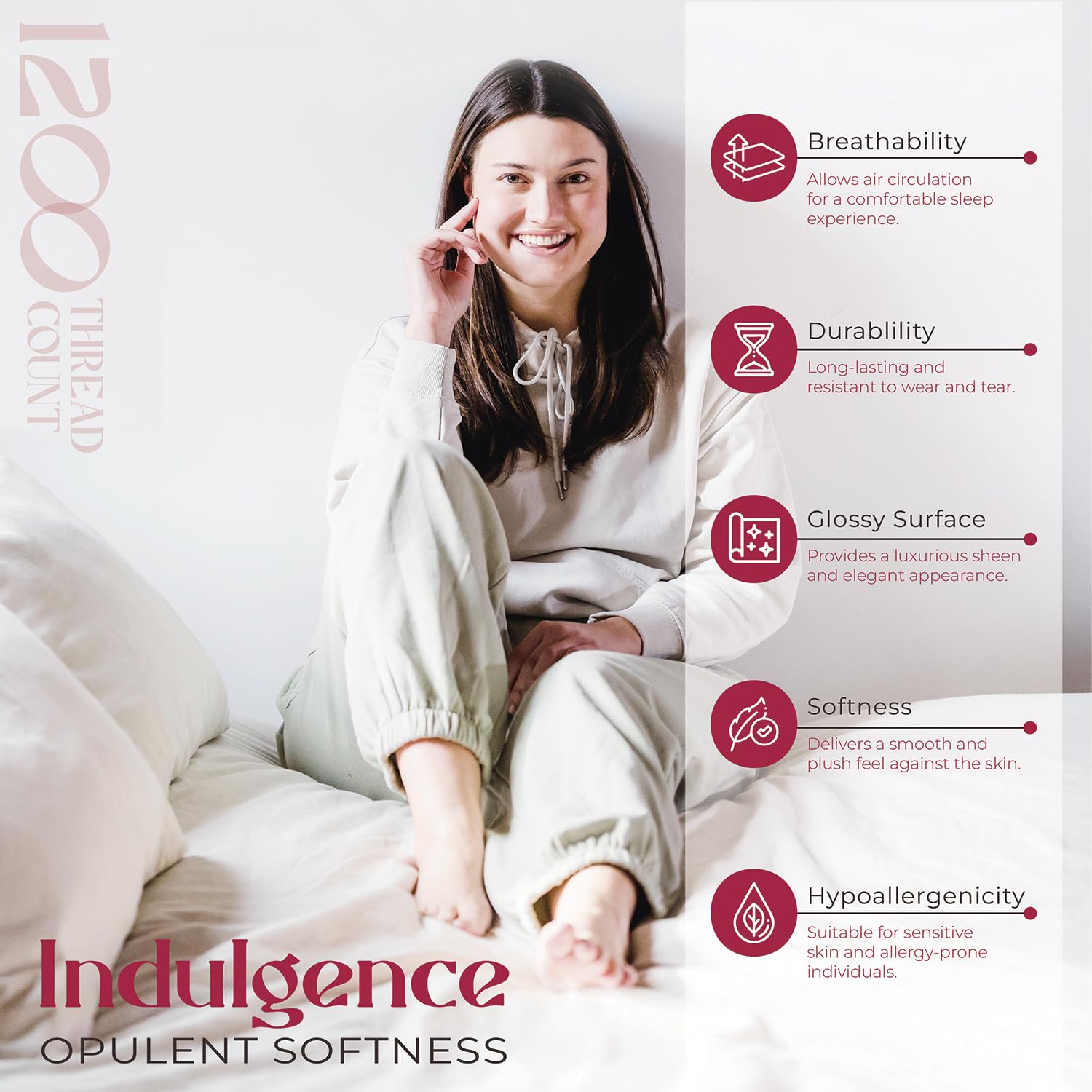 5-Star Hotel Quality 1200 Thread Count 100% Supima Cotton Sheets for King