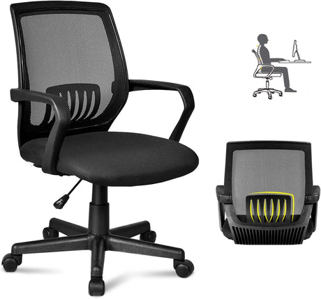 Office Computer Desk Chair - High Back Ergonomic Executive Office Seating Lumbar