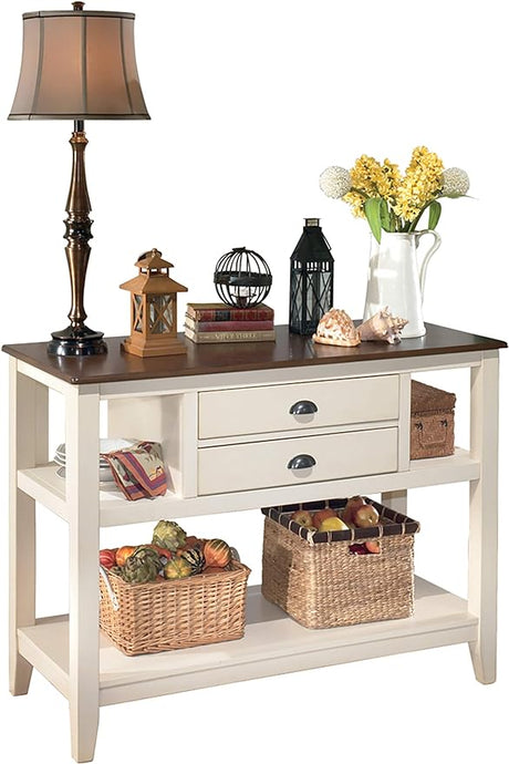 Bolanburg French Country Dining Room Server, Two-tone White