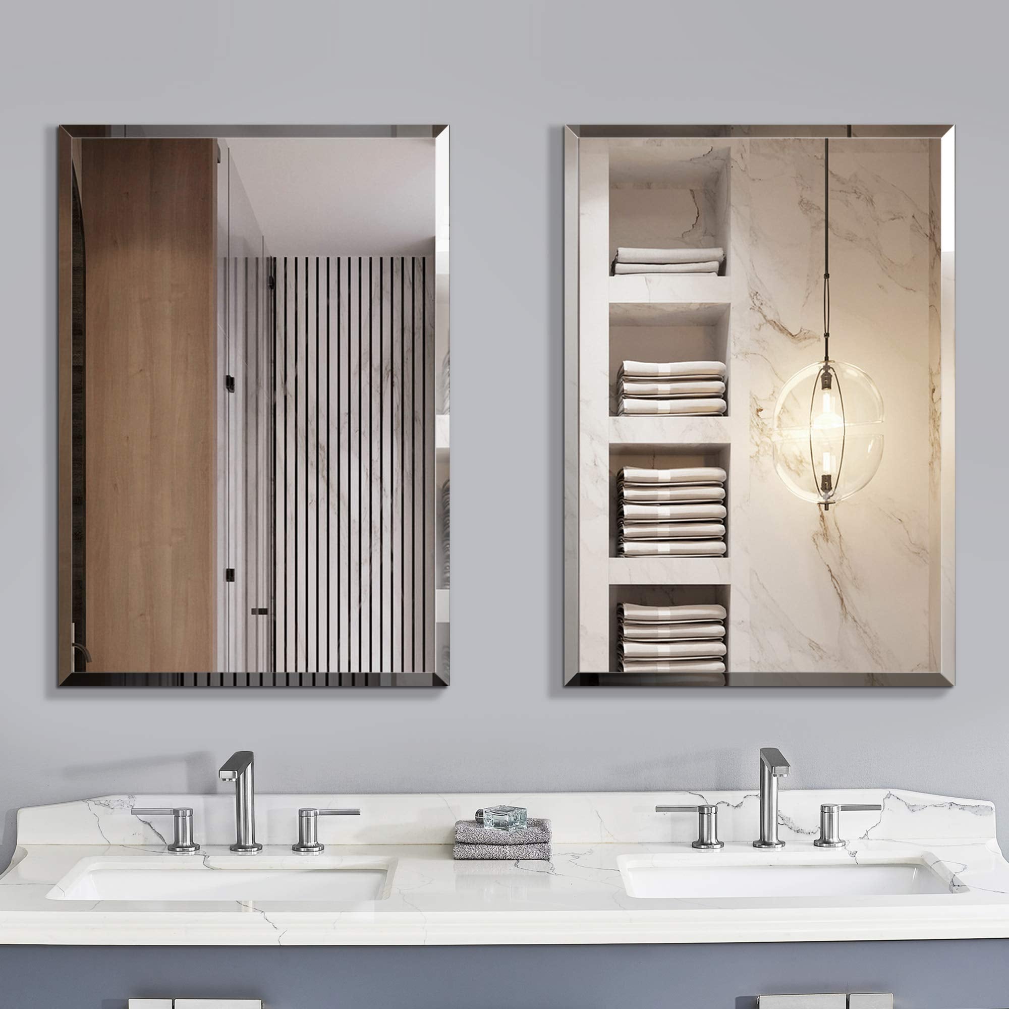 Premium Large Frameless Wall Mirror