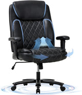 Big & Tall Office Chair 400lbs Wide Seat- High Back PU Leather Executive Computer Desk Chair