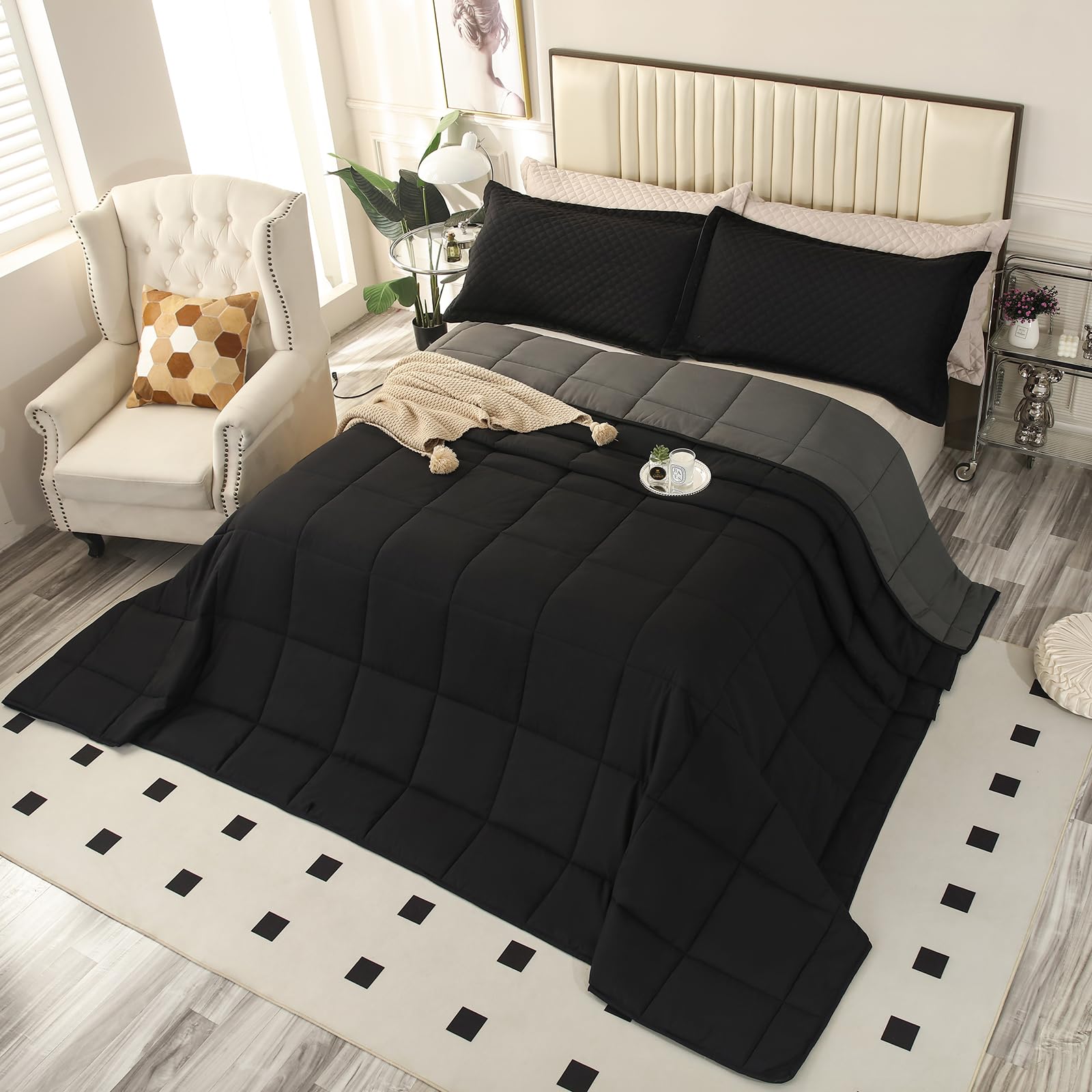 128x120 Oversized King Plus Comforter, Extra Large King Size
