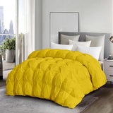 Luxurious All-Season Exquisite Pinch Pleat Design King Size 104 x 90 Down Alternative