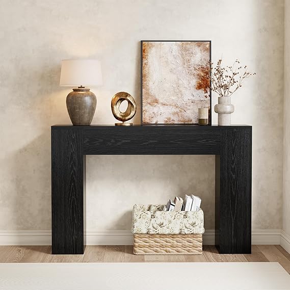 43-Inch Wood Console Table - Farmhouse Entryway Accent