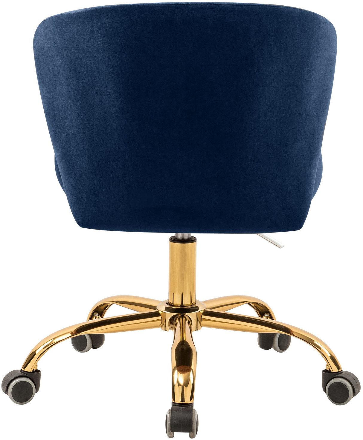 165Navy Finley Collection Modern | Contemporary Velvet Upholstered Swivel and