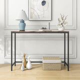 Thin Console Sofa Tables for Entryway,Wood Frame Behind Sofa Couch Table,Narrow Entryway Table,