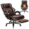 500 LBS Big and Tall Office Chair with Footrest - High Back Reclining Ergonomic Desk Chair