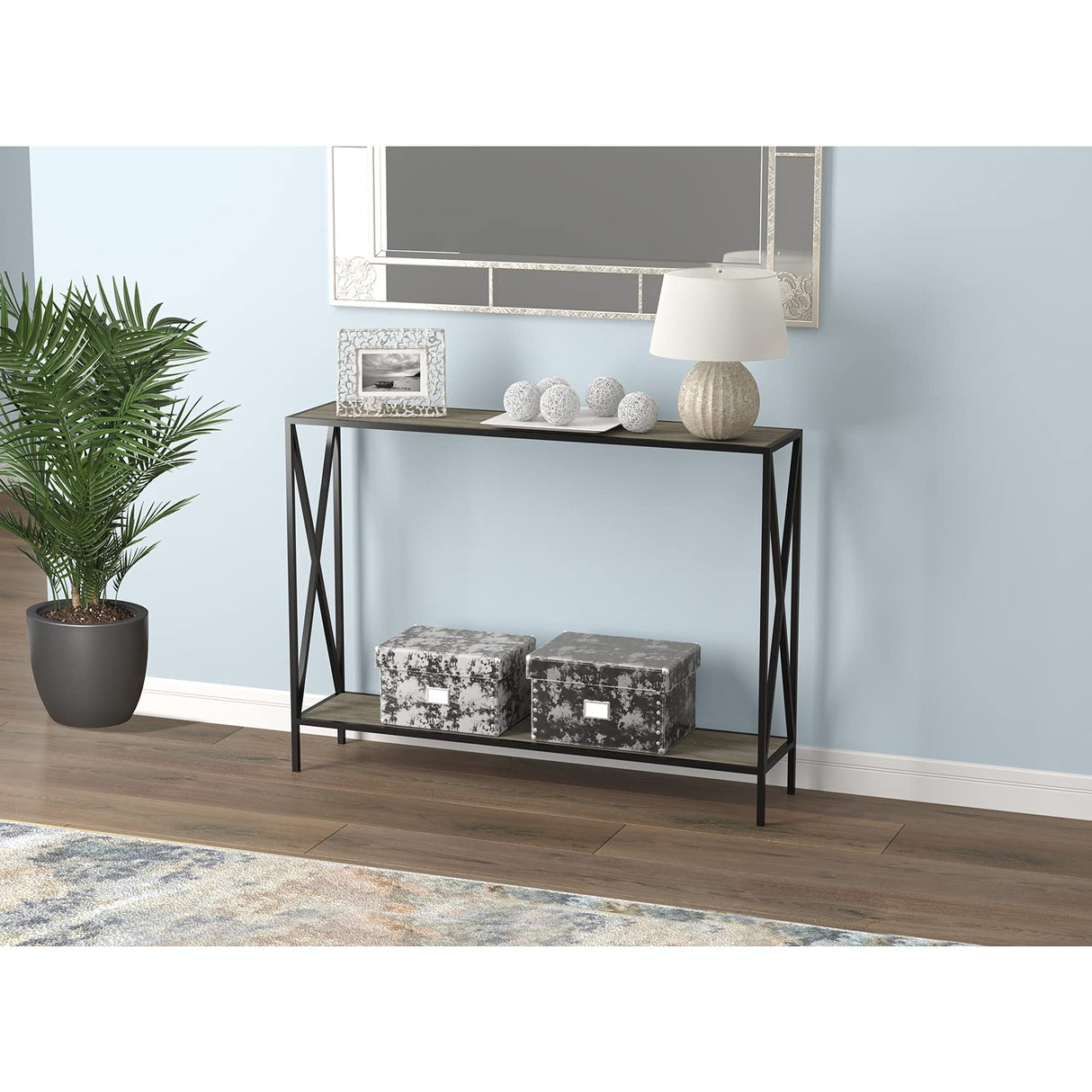 Console Table, Dark Taupe