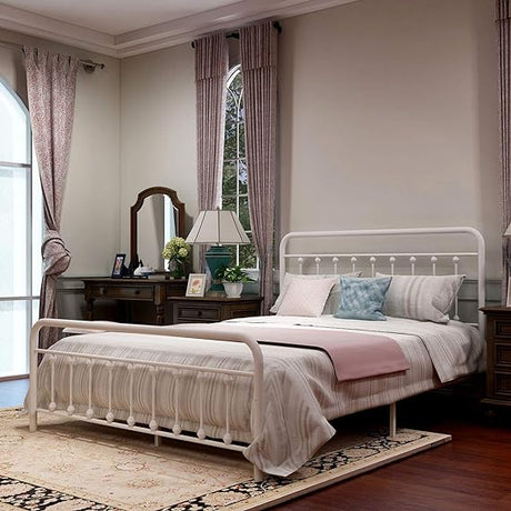 Metal Bed Frame , Victorian Vintage Style Headboard and Footboard