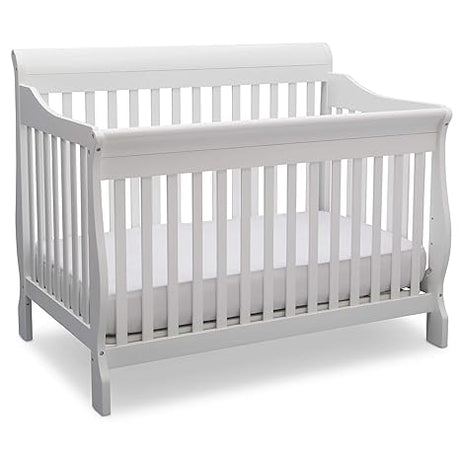 Delta Children Canton 4-in-1 Convertible Crib - Easy to Assemble, Grey