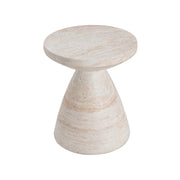 Jayme 20.25" Indoor Outdoor Hourglass Accent Side Table, Patio Decorative End Table