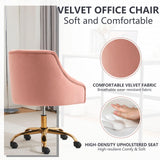 Velvet Office Swivel Chair, Vanity Chair, Fabric Desk Chair, Pretty Fancy Chair,