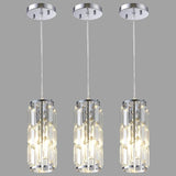 2 Pendant lamp Modern Pendant lamp, Mini Crystal Pendant lamp, Adjustable Pendant