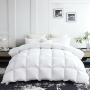 Goose Down Fiber Comforter King Size, 850+ Fill Power Hotel Style Bedding Comforter