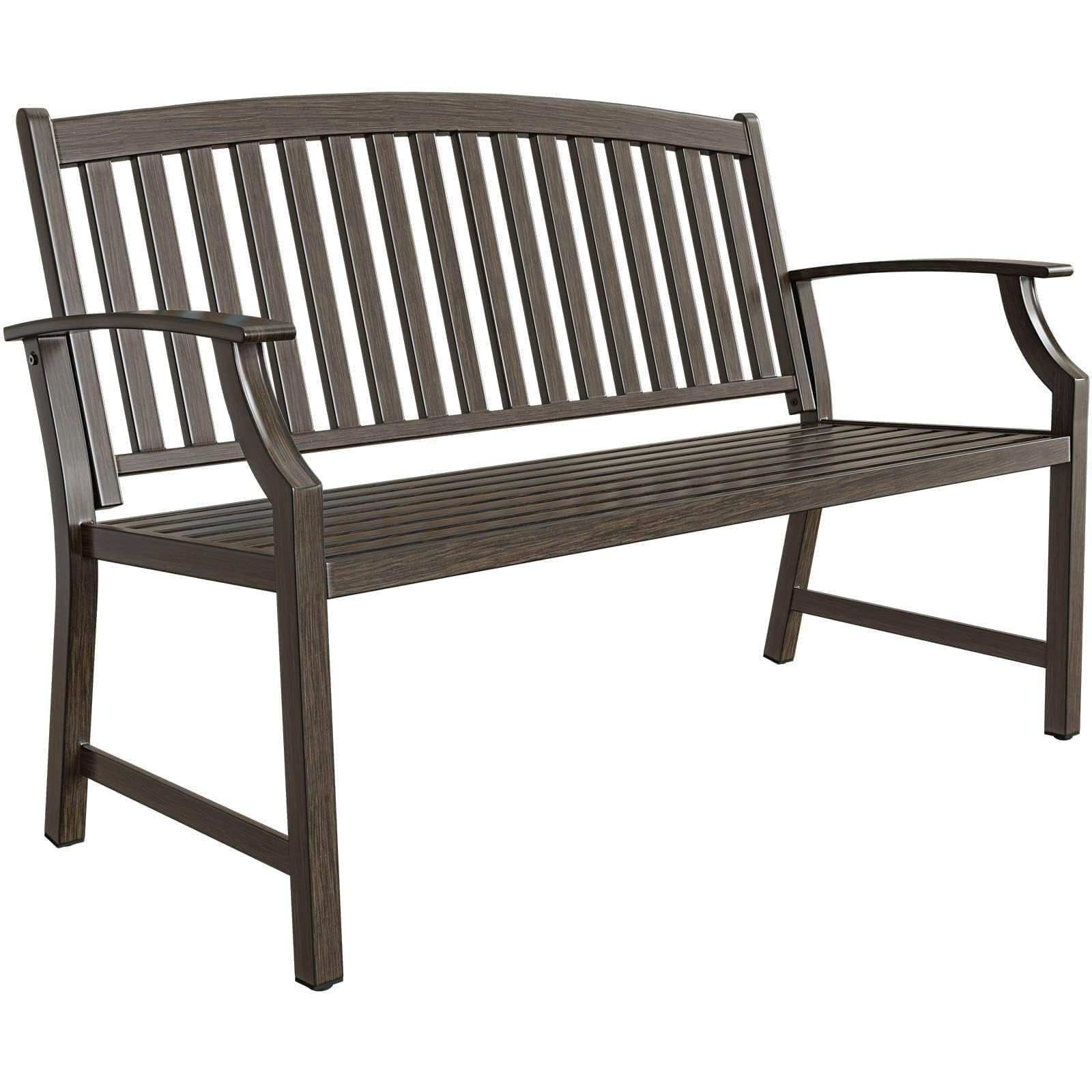 52" Farmhouse Outdoor Bench, Garden Benches