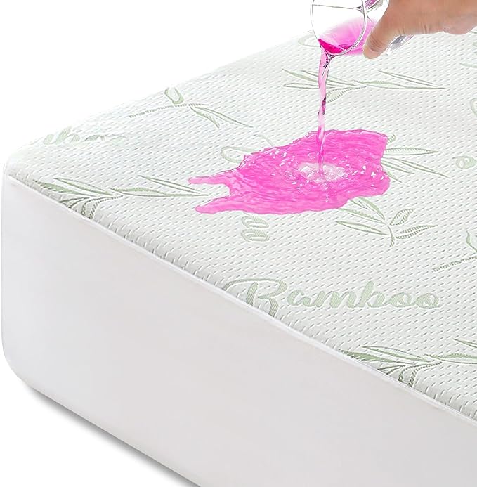 Full Size Waterproof Mattress Protector, Soft & Breathable Mattress Protector