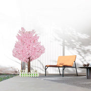 Trees Indoor Decor: Handmade Natural Fake Cherry Blossom Pink Tree Outdoor for Party