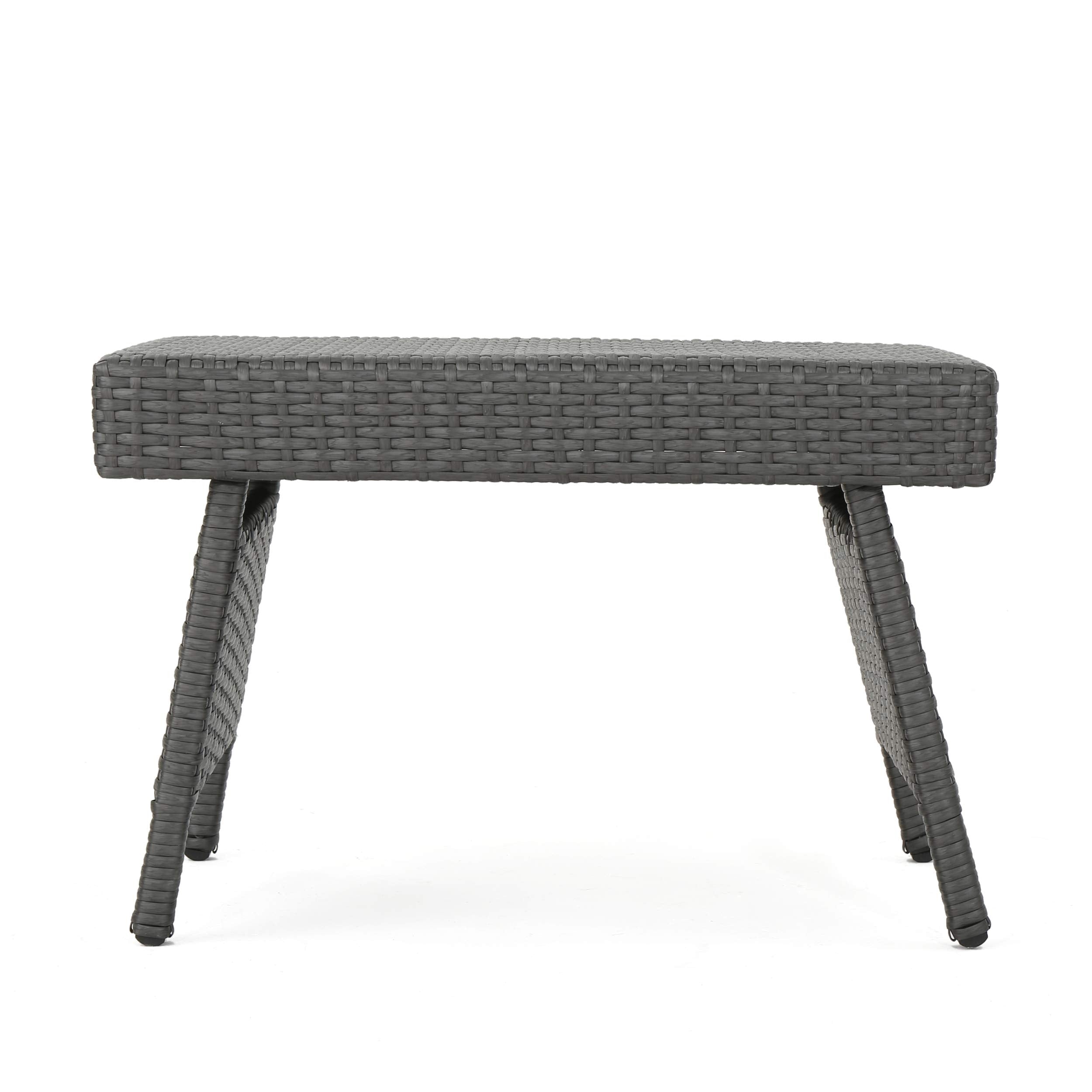 Salem Outdoor Adjustable Folding Table, Grey