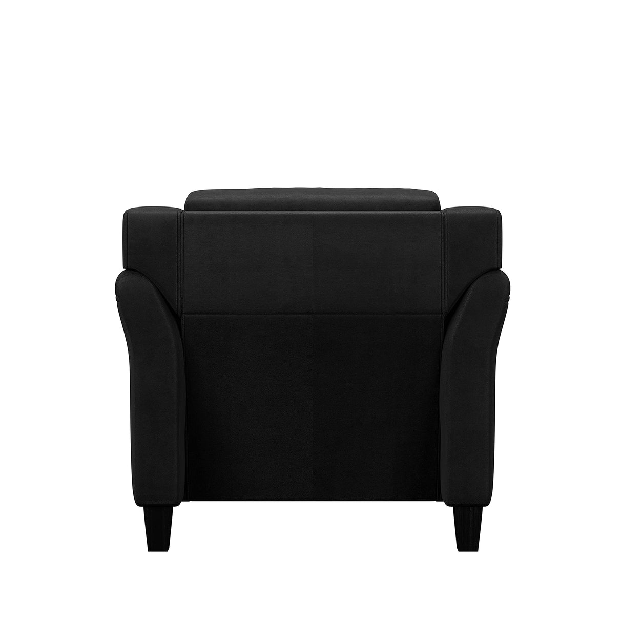 Lifestyle Solutions Harrington Arm Chair Microfiber Black