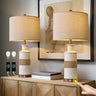 24'' Farmhouse Table Lamp Set of 2 for Bedroom Living Room