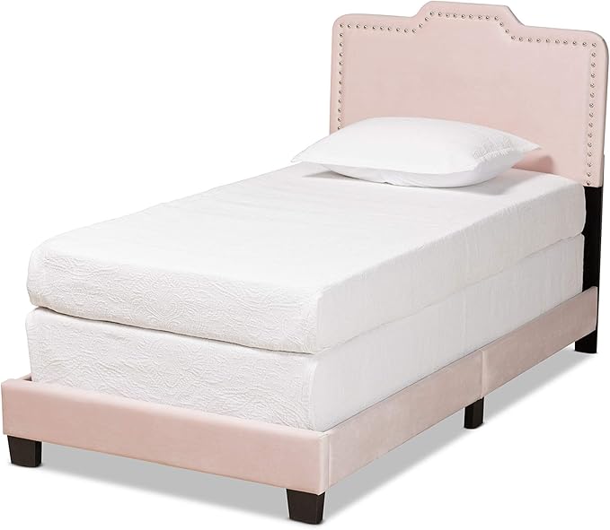 Benjen Beds (Box Spring Required), Queen, Navy Blue/Black