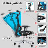 Ergonomic Office Chair with 3D Armrest, Big and Tall Computer Desk Chair