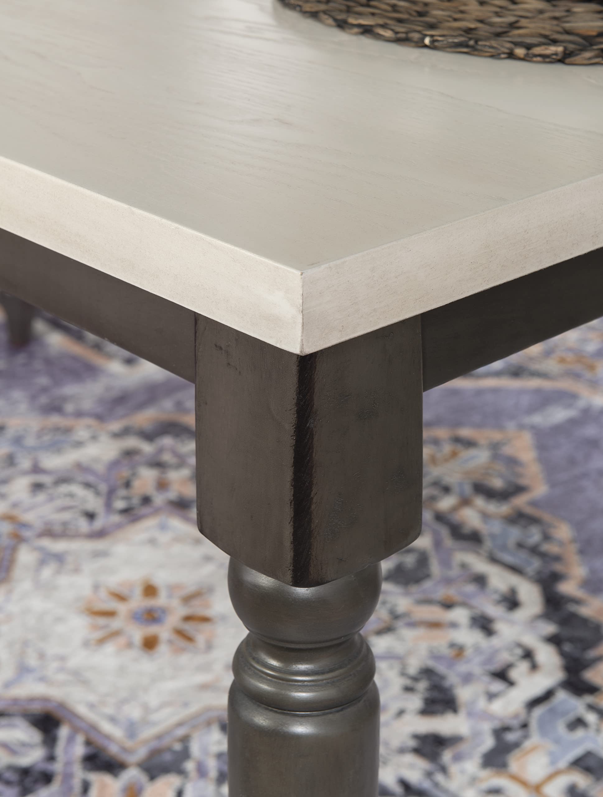 Top Willow Dining Set, Dark Grey & Smokey White