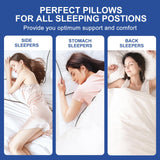 Premium Pillows Queen Size Set of 2, Fluffy and Supportive 7D Down