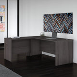 Studio C 72W x 30D L Shaped Desk with 42W Return in Storm Gray