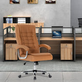 Executive Office Chair Adjustable Leather Chair High Back Swivel Office Desk Chair