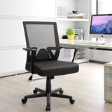 Office Chair Ergonomic Chair with Lumbar Support, Mid Back Computer Desk Chair