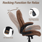 450 LBS Big and Tall Office Chair with Flip-Up Armrests