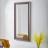 Framed Bevel Leaner Mirror Oil Rubbed Bronze/66" x 32"