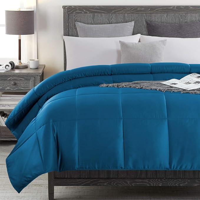 Cooling 100% Rayon Derived from Bamboo Twin Size Comforter, Lightweight Soft Duvet