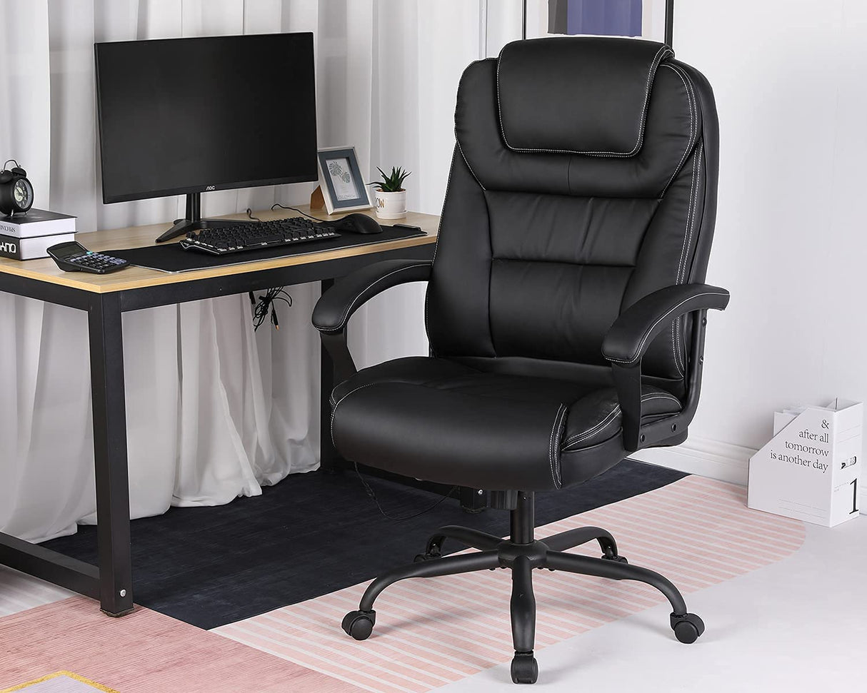 Office Exectuive Chair Big and Tall Office Chair 500lbs Wide Seat Computer Desk Chair