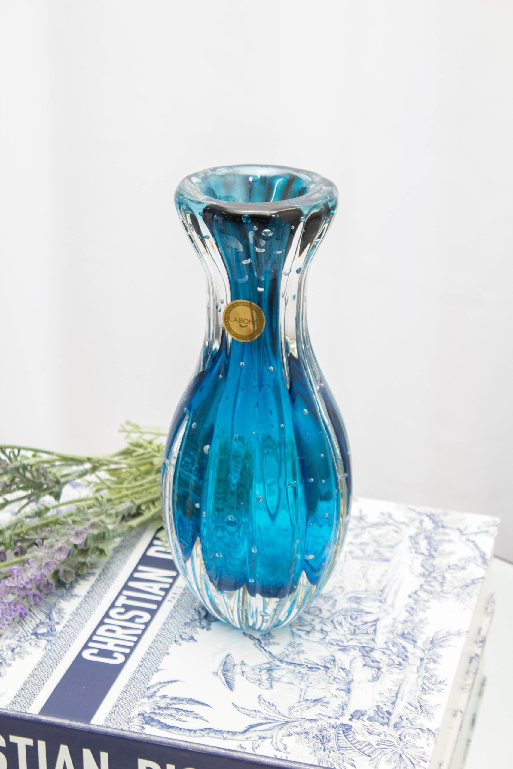 Blown Glass Vase Model Sorrento | Murano Glass Handmade Brazilian Art