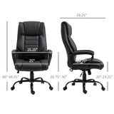 Ergonomic Massage Office Chair, High Back Executive Desk Chair with 6-Point Vibration,