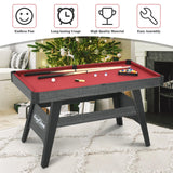 RayChee 4.5ft Portable Pool Table, Compact Billiards Table for Kids Teens Adults