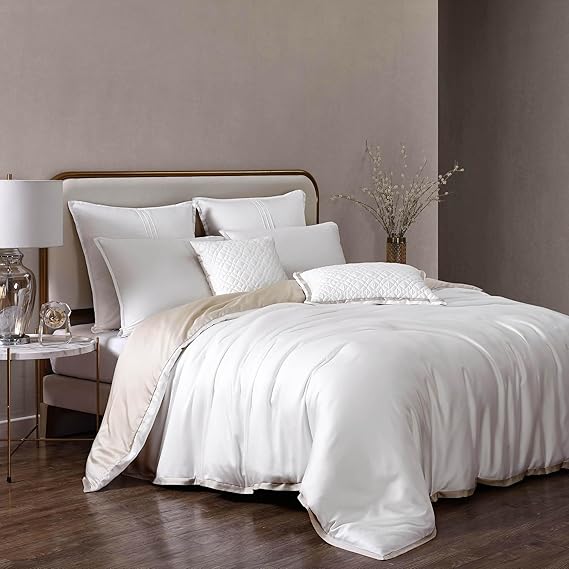 Noble Tencel Comforter Cover Set - 9 Piece King Bedding Set