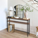 Narrow Console Table, 47 Inch Sofa Table with Adjustable Shelf, 2-Tier Long Skinny Table for Hallway,