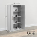 Prepac Elite 32" Storage Cabinet, Light Gray Storage Cabinet, Bathroom Cabinet & Elite 32" Storage Cabinet, White Storage Cabinet, Bathroom Cabinet, Pantry Cabinet