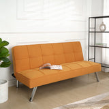 Madison Modern Futon Sofa Bed - Compact Design for Small Spaces - Convertible Futon