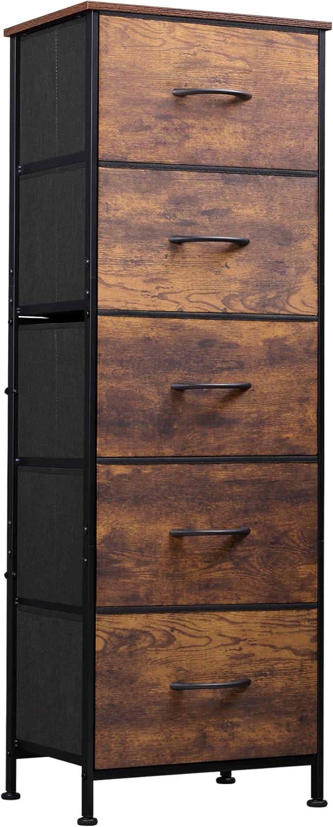 Fabric Dresser, 5-Drawer Tall Dresser for Bedroom, Storage Dresser Organizer