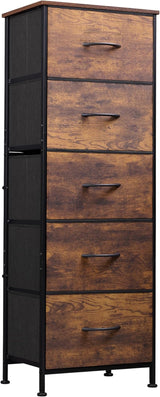 Fabric Dresser, 5-Drawer Tall Dresser for Bedroom, Storage Dresser Organizer