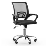 Mesh Office Desk Chair with Adjustable Height and Swivel, Mid-Back with Armrests and Lumber