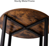 Round End Table Side Table for Living Room Sofa Couch End Tables