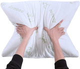 2 Pack King Size Viscose Made from Bamboo Cooling Ultra Soft Bounce Back Pair Soft Side Back Stomach Sleepers Pillows Down Alternative